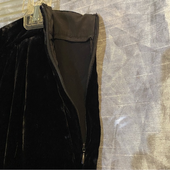 Massimo Dutti SZ 8 GUC, non stretch baggy crushed velvet trousers, side zip - Picture 14 of 14